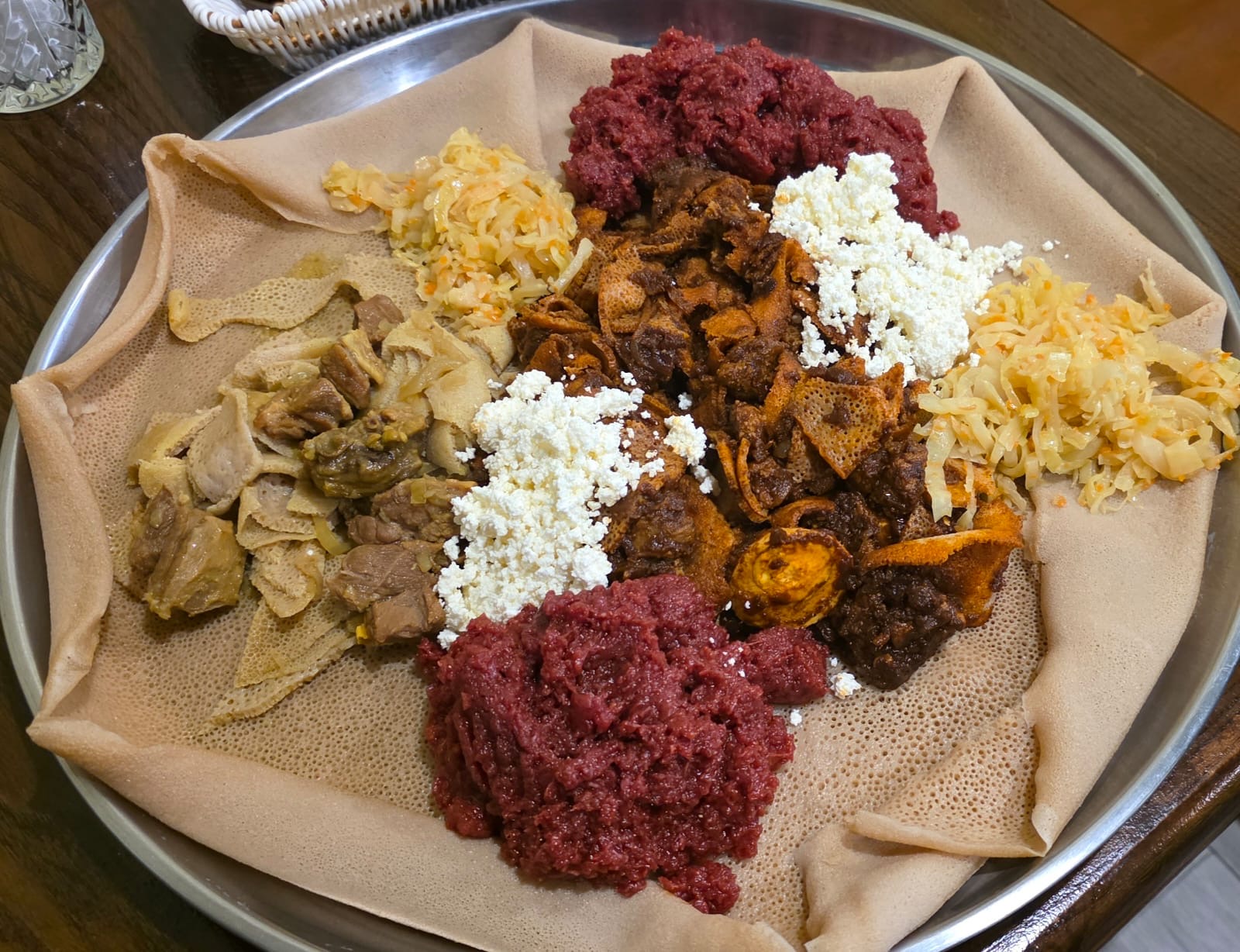 Injera feast at Enate